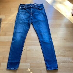 AG Farrah Ankle Skinny Jeans 29R Mid Rise Faded Wash